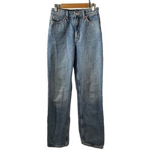 Weekday‎ Rowe Extra High Waist Straight Leg Jeans Size 25/32